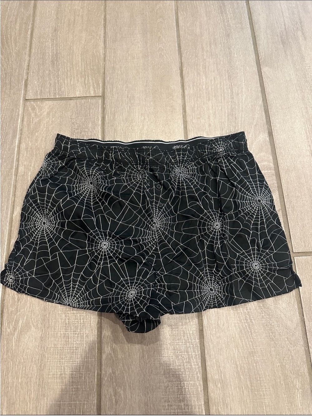 New! Victoria’s Secret Pink Black Cobweb Sleep Shorts